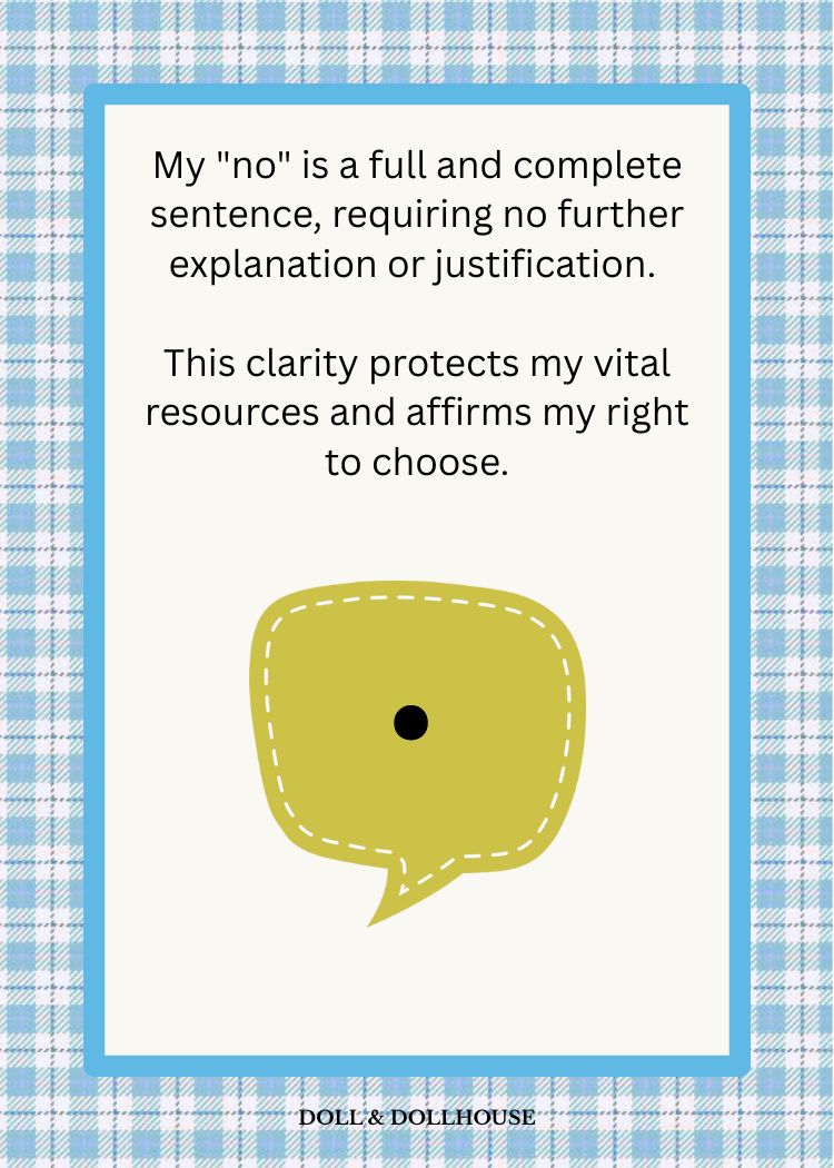 Boundaries coaching - learn to say no, stop people pleasing, and set boundaries even if you feel guilty afterwards.